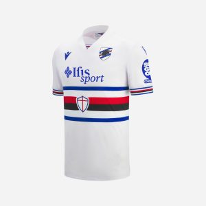 Macron Sampdoria Away 25-26 Jr – Maglia Calcio Ufficiale – Color Mix