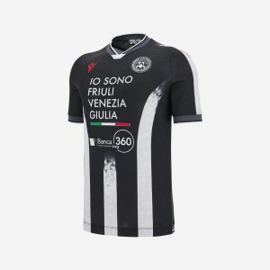 Macron Udinese Home 25-26 Jr – Maglia Calcio Ufficiale – Color Mix