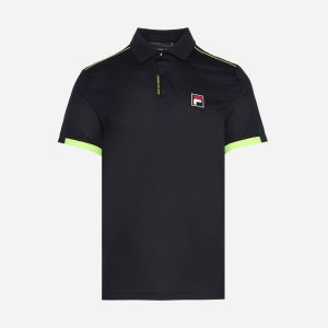 Fila Tennis Essential M – Polo Tennis – Uomo – Nero