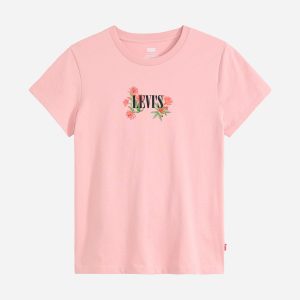 Levi’s Batwing Flowers W – T-shirt – Donna – Rosa
