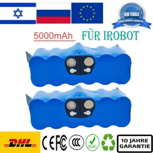 Per iRobot Roomba 500 Batteria 5000mAh Li-Ion 600 700 800 Serie 510 530 550 560 580 620 630 650 760 14.4V Batteria per aspirapolvere