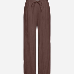 Only Ita Linen Wide L32 W – Pantalone – Donna – Marrone