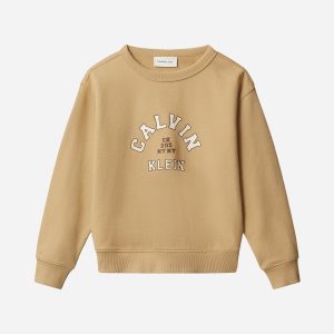 Calvin Klein Jeans College Jr – Felpa – Beige