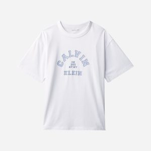 Calvin Klein Jeans College Graphic Jr – T-shirt – Bianco