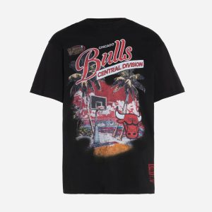 Mitchell&ness Paradiso Oversized Bulls – Abbigliamento Basket – Uomo – Nero