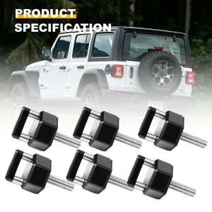 Vite a testa zigrinata con fissaggio rapido in alluminio 6X per jeep Wrangler JK JL