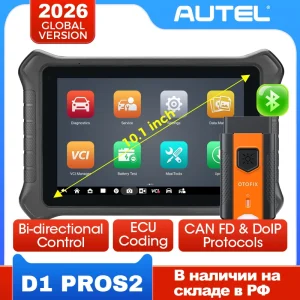 Scanner diagnostico OTOFIX D1 PROS2 Codifica ECU Strumenti diagnostici di controllo bidirezionale CANFD DoIP Aggiornamento 2 anni Funzioni guidate