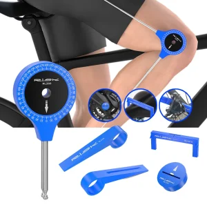 Goniometro per giunti per bici Strumento per la misurazione dell’angolo della postura del raccordo della bici Calibro per l’articolazione del ginocchio del ciclista per la correzione della postura di