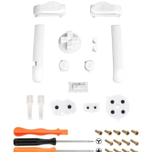 eXtremeRate Set completo di pulsanti di ricambio per Gameboy Advance per GBA – Bianco