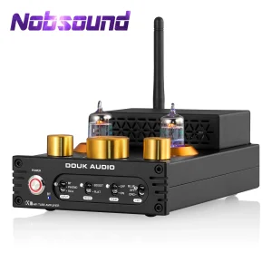 Nobsound HiFi GE5654 amplificatore per tubo a vuoto Stereo Bluetooth 5.0 ricevitore Amp MM Phono Power Amp per giradischi APTX-HD 160W + 160W