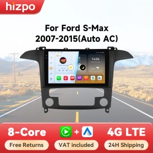 Hizpo 9 “2 din Android Auto Radio Per Ford S-Max S Max 2007 – 2015 Auto AC Carplay 4G Auto Multimedia GPS 2din Autoradio 6115 RDS