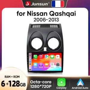Junsun Android Wireless CarPlay Auto Autoradio Per Nissan Qashqai J10 2006-2013 Auto Sistemi Intelligenti Auto Lettore Multimediale DSP SWC RDS GPS FM BT