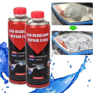 2PCS 800ML Recupero fari Lucidatura liquida Fari per auto Detergente Lucido per fari Lucido per pulizia ai polimeri liquidi Fari