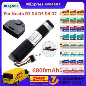 Batteria di ricambio per aspirapolvere robot Neato Botvac Connected,D3,D3+,D4,D5,D5+,D6, D7, codice articolo: 945-0225/205-0011