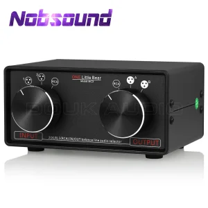 Nobsound 3-IN-3-OUT XLR Balanced/convertitore Stereo RCA selettore Audio preamplificatore passivo per amplificatore domestico