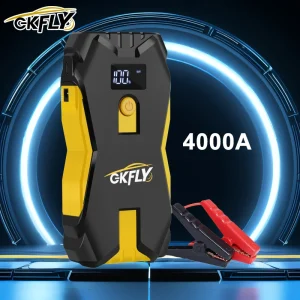 GKFLY 3000A/4000A Jump Starter 69.6h Power Bank Dispositivo di avviamento portatile Batteria per auto Booster per gas/diesel 5L/3L