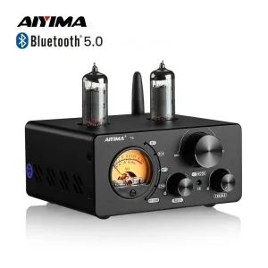AIYIMA Audio T9 HiFi Bluetooth 5.0 amplificatore per tubo a vuoto USB DAC amplificatore Stereo coassiale OPT VU Meter amplificat
