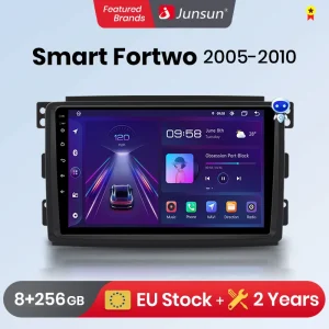 Junun CarPlay autoradio Android per Smart Fortwo 451-2010 sistemi intelligenti autoradio multimediale Stereo muslimb