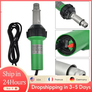 220V 1600W pistola per saldatura di plastica torcia ad aria calda saldatore per pistola di calore per pavimento in vinile PVC PP PE serbatoio di acqua geomembrana EU US Plug