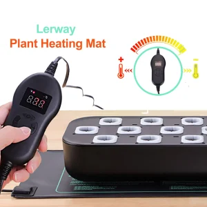 Tappetino riscaldante per piantine da giardino per interni LERWAY IP67 tappetino riscaldante per acquario per coltivazione idroponica impermeabile con termostato spina europea