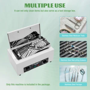 Sterilizzatore a calore secco da 300 W per salone di bellezza Autoclave portatile Strumenti per unghie dentali Utensili Autoclave medico Sterilizzatore a calore secco Ta
