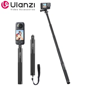Ulanzi MT-58 Action Camera Treppiede Monopiede Allungabile Selfie Stick Pole 1/4 ”per GoPro 13 12 11 10 9 insta360 X2 X3 DJI Action 4