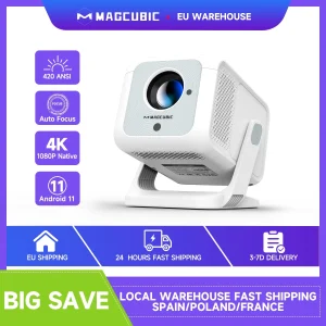 Magcubic HY310X Proiettore portatile 4K 420ANSI WiFi 6 Messa a fuoco automatica Proiettore Android 11 Supporto Full HD 1080P Home Outdoor Cinema