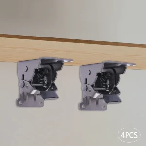 Brakcet pieghevole 4 pezzi 0 ° -90 °   Staffa pieghevole autobloccante Staffa di estensione cerniera pieghevole per tavolo da tavolo per mobili