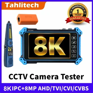 CCTV IPC Tester IPC-5200C Plus 8MP AHD CVI TVI SDI Tester per telecamera 32MP Tester per telecamera IP 5.4 “Touch Screen HDMI VGA Tester per cavi