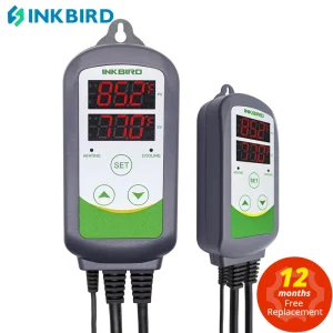 INKBIRD ITC-308 Termostato di uscita con regolatore di temperatura digitale Calore e freddo, Carboy, Fermentatore, Temp del terrario della serra.