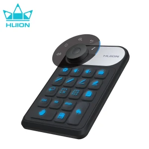 HUION Mini tastiera wireless Bluetooth 5.0 Connessione Keydial per tablet grafici MacOS Windows PC portatile