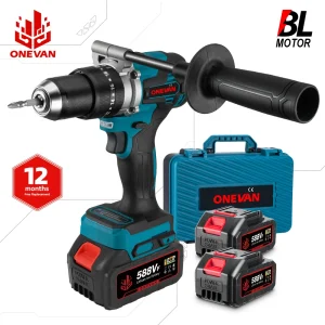 ONEVAN 650NM 13 MILLIMETRI Trapano Elettrico Brushless 20 + 3 Coppia Cordless Trapano a percussione Li-Ion Cacciavite Elettrico Per Makita Batteria Spille