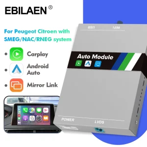 EBILAEN Wireless Carplay Android Auto Per Peugeot Citroen SMEG NAC RNEG2 RT6 Picasso C4 C5 DS4 308 508 208 3008 Modulo