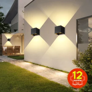 Applique da parete impermeabile esterno in alluminio da giardino Street Outdoor LED Light lampada da cortile Lustre portico elettrodomestici lampada per facciate