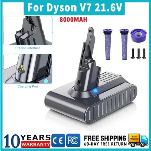 Per Dyson 8000mAh 21.6V V7 Batteria di ricambio per Dyson V7/SV11 Motorhead Pro V7 Trigger V7 Animale Aspirapolvere portatile