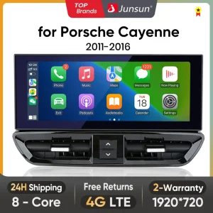 Junsun 12.3 pollici Wireless CarPlay Andorid Auto Car Radio Per Porsche Cayenne 2010 2011 2012 2013-2017 Auto Sistemi Intelligenti