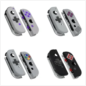 eXtremeRate Custodia di ricambio JoyCon Shell Pulsanti Custodia controller per NS Switch JoyCon/OLED JoyCon – Serie Classic