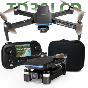 TD31LCD Drone RC Quadcopter con schermo LCD 320*240 Flusso ottico UAV senza spazzole per trasmissione di immagini digitali per principianti adulti CO