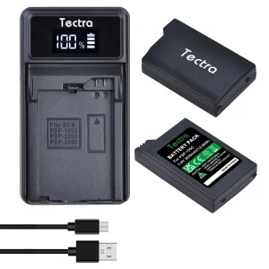 PSP-110 PSP-1005 Batterie al litio di ricambio 3600mAh per console portatile Sony PlayStation, batteria/caricabatterie per gamepad PSP-1000