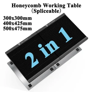 Tavolo da lavoro a nido d’ape 300 x30 0/400 x42 5/500x475mm splicable 2 in1 per macchina da taglio CO2/parti di Enquipment Laser per incisore Laser