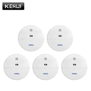 KERUI 5/10 pezzi 433MHZ rilevatore di sensori di fumo antincendio domestico wireless lavoro di sicurezza con sistema di allarme Wifi GSM