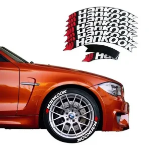 SPEED HUNTERS Adesivo per lettere per pneumatici Adesivo per lettere modificate per pneumatici per auto moto impermeabili in gomma 3D Forniture per interni automobilistici