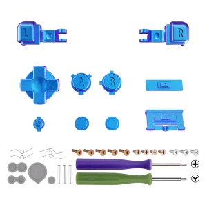 Pulsanti Set completo eXtremeRate per Gameboy Advance SP per Console GBA SP-Chameleon viola blu
