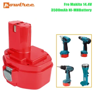 Batteria Powtree PA14 3500mAh 14,4V ricaricabile per Makita 14,4V PA14 1422 1420 192600 -1 6281D 6280D Sostituzione utensili elettrici