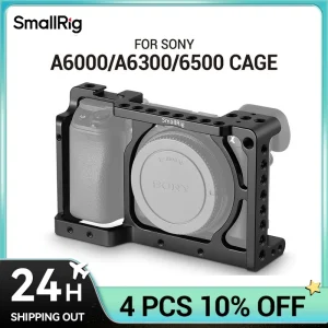 SmallRig Camera Cage Rig per Sony A6500 Cage per Sony A6300/A6000/A6500 Nex-7 Camera con fori filettati per montaggio su pattino 1661