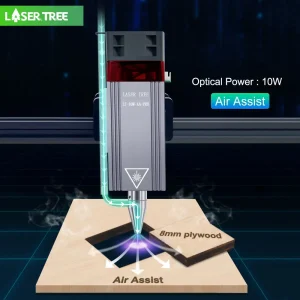 Modulo Laser LASER TREE 20W 40W 80W, Testa Laser Blu 450nm per Macchine CNC, Incisione e Taglio Laser, Strumenti Fai-da-Te per Lavorazione del Legno