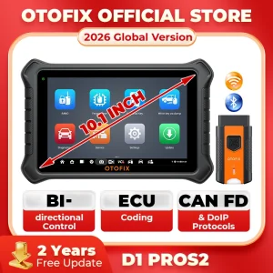 Strumento di scansione bidirezionale OTOFIX D1 PROS2 Strumento diagnostico Bluetooth aggiornato dello scanner D1 PRO OBD2 Scanner diagnostico per codifica ECU
