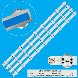 Striscia di retroilluminazione a LED per 65UK6300PUE 65UK6400PLF 65UK6300YVB 65UK6300 65UK6400 65UK6470PLC SSC_65UK63_9LED_SVL650A95 EAV 64013801