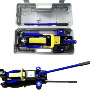 DayPlus Carrello idraulico Martinetto da pavimento per carichi pesanti da 2 tonnellate di sollevamento a basso profilo per auto, furgone, garage, riparazione pneumatici, cambio di emergenza dei