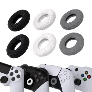 PlayVital 3 paia di anelli per levette universali con Design a ciambella per ps5/ps4, serie Xbox X/S, Xbox One/Elite Series 2 Core, Switch Pro